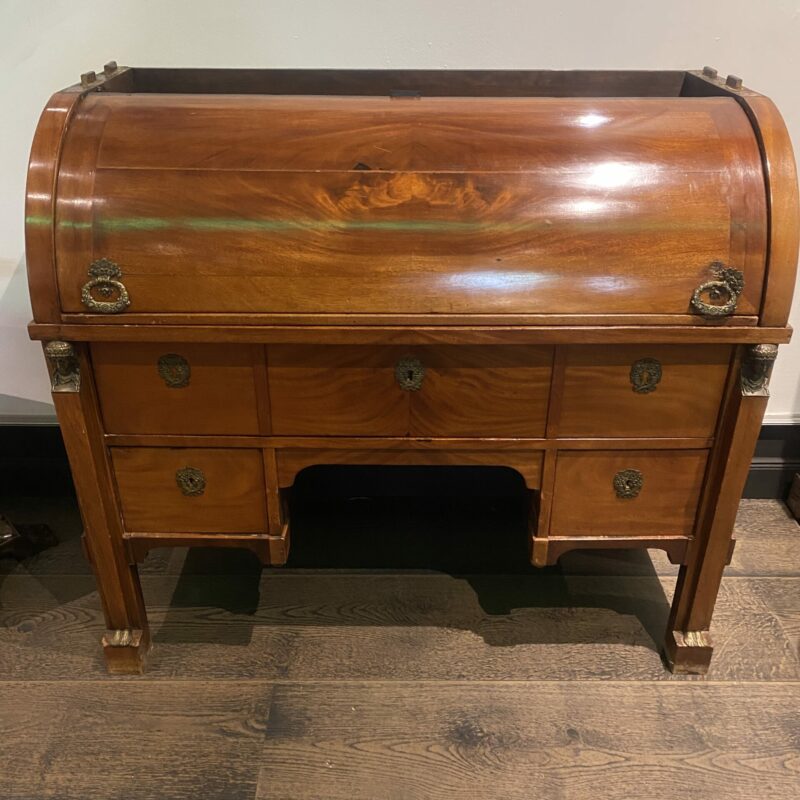 Bureau à cylindre Empire acajou