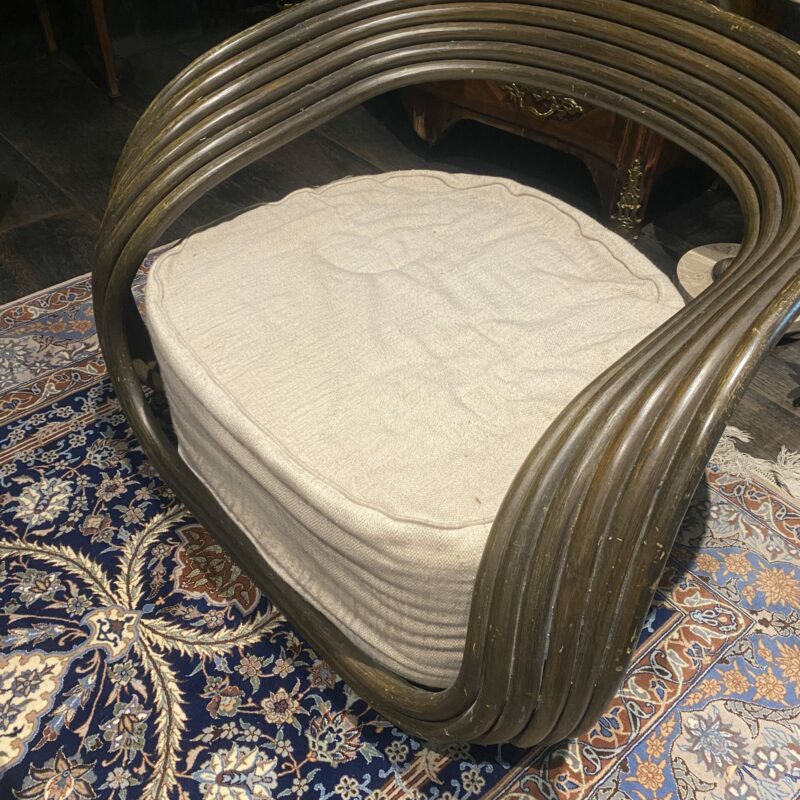 Fauteuil modèle "Eva" Rotin