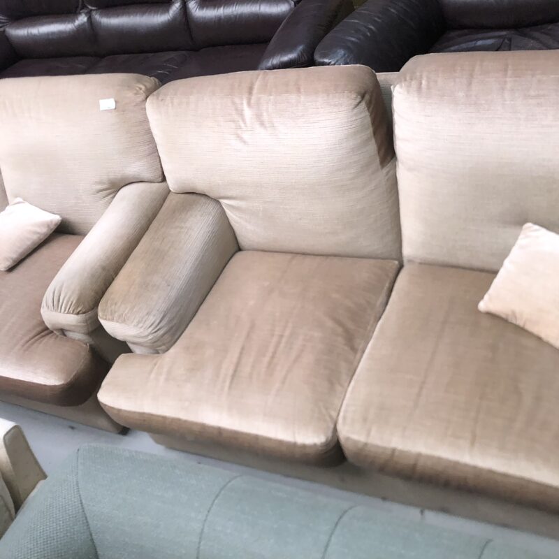 Salon velour beige 2p