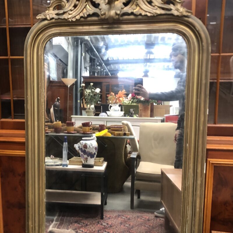 Grand Miroir vertical effet bronze