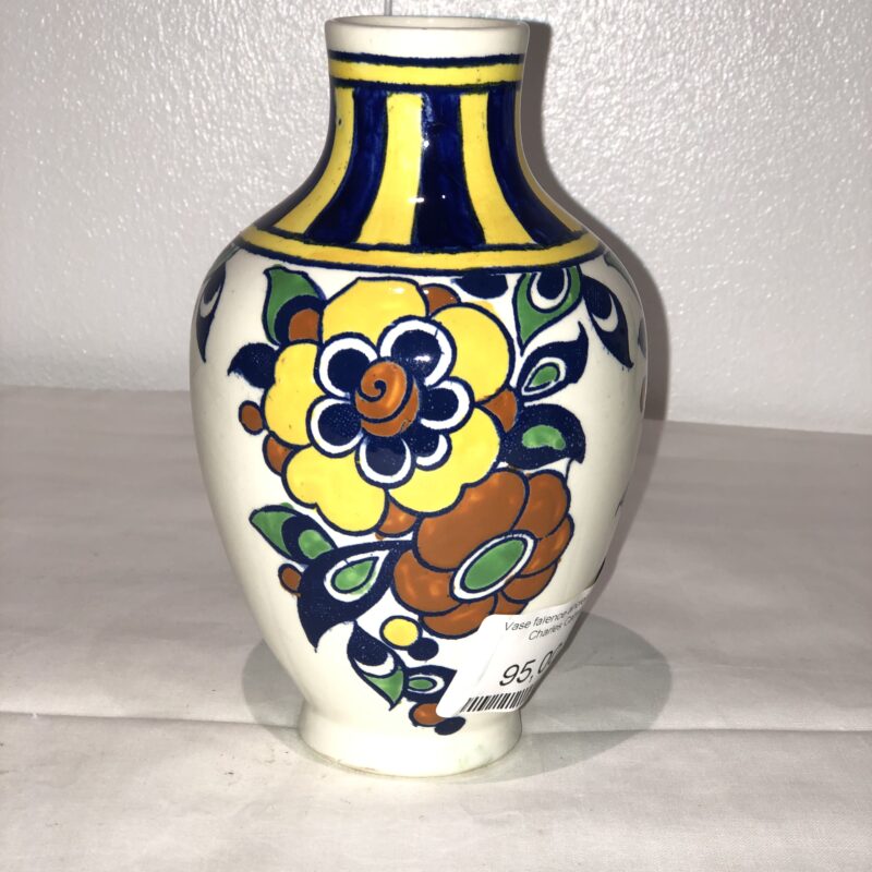 Vase faïence ancien BOCH Charles Catteau