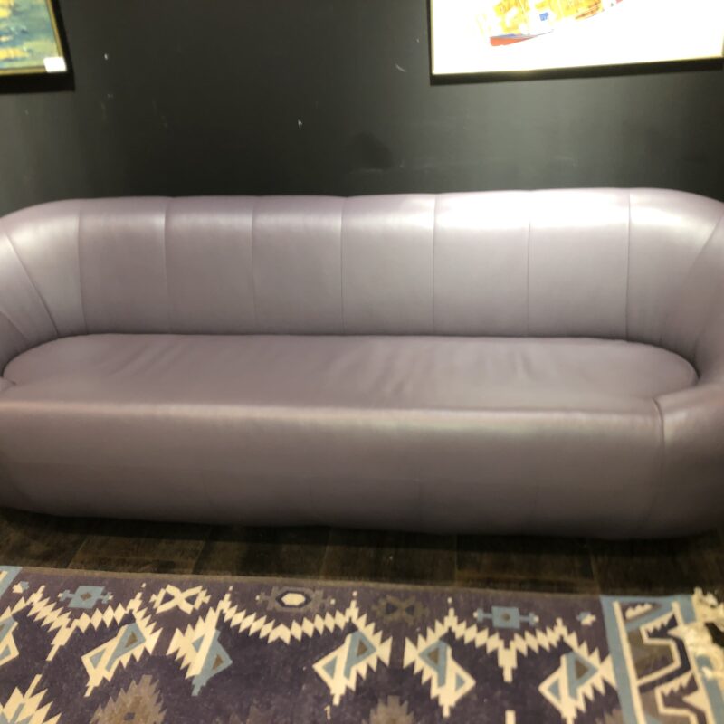 DL Canapé cuir 3 p deadgood gris-mauve ( L 2m18 / P 85 cm / H 77cm