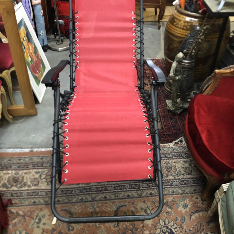 chaise relax rouge