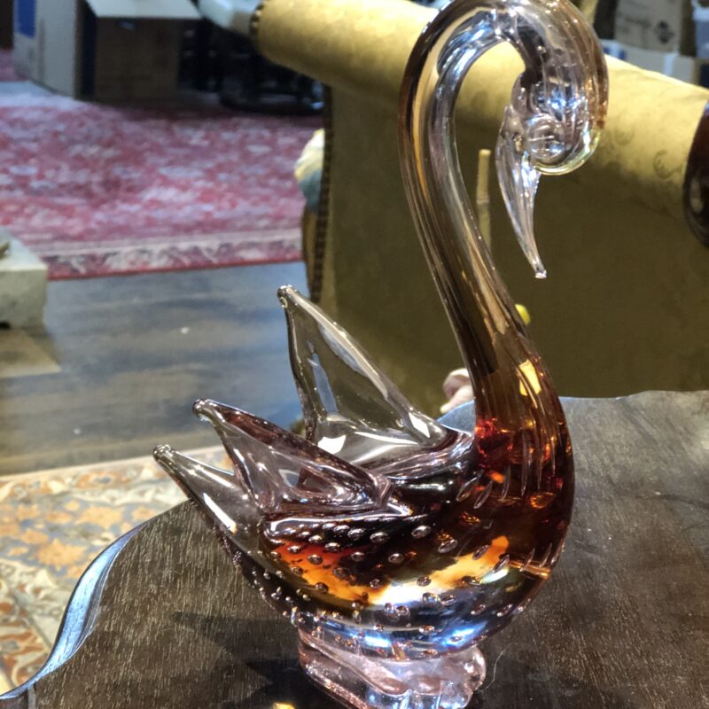 Murano. Cygne en verre venise Mi-XXe