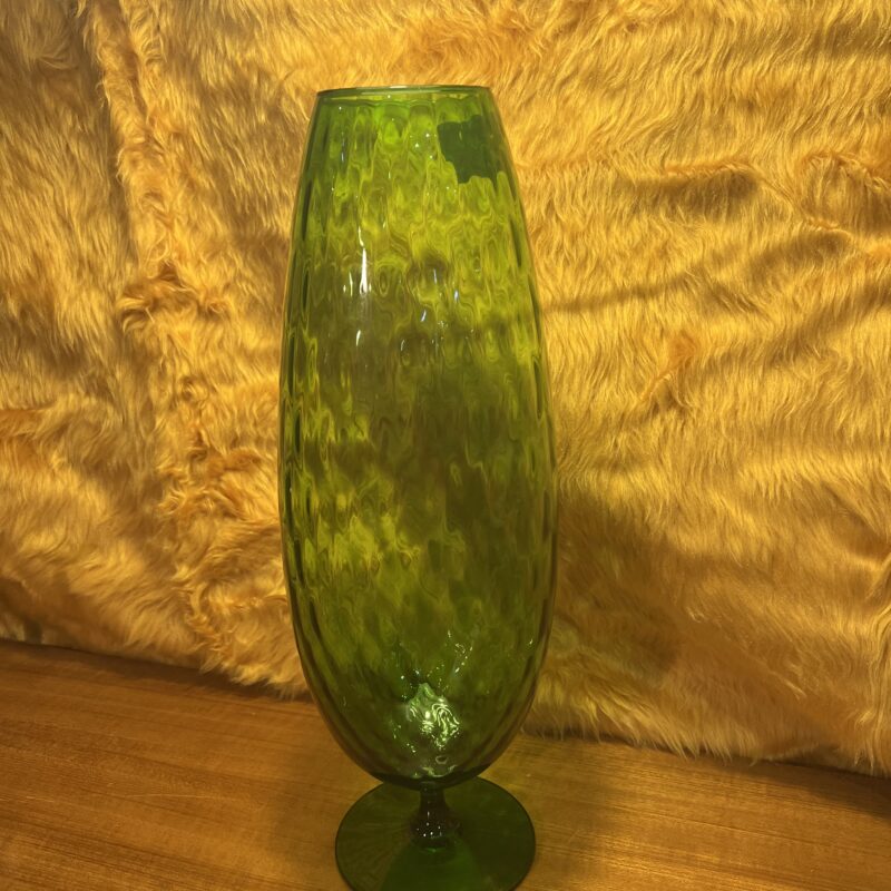 Vase verre vert