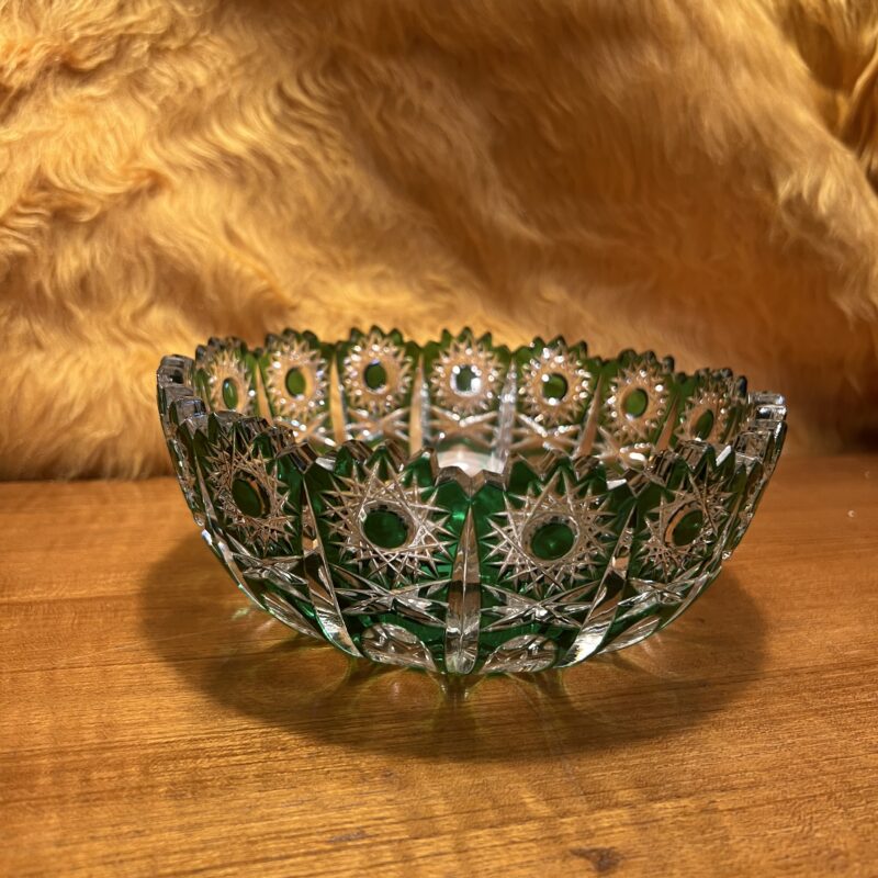 bol en cristal vert
