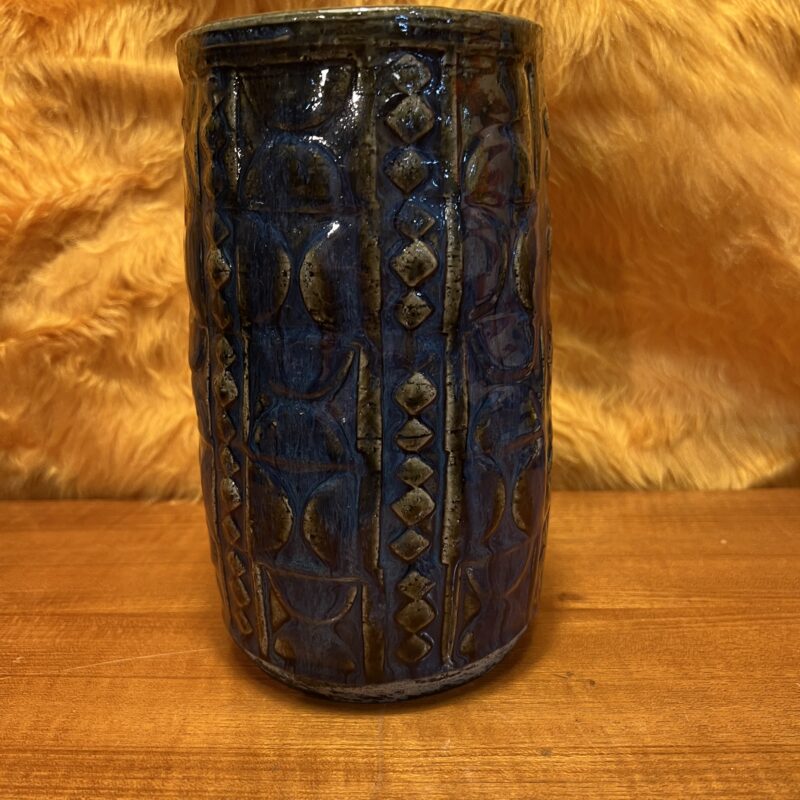 CUB Danemark vase en céramique bleu