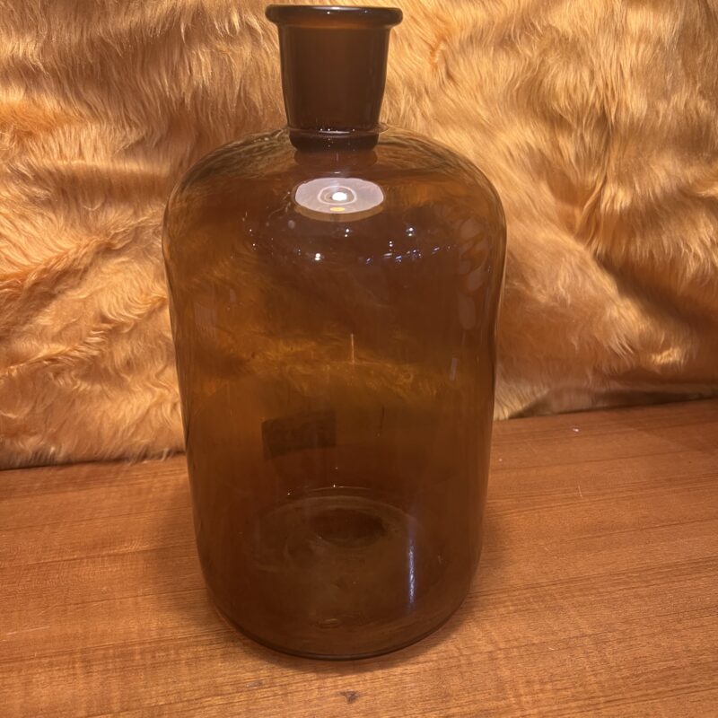 Grand pot d’apothicaire verre fumé
