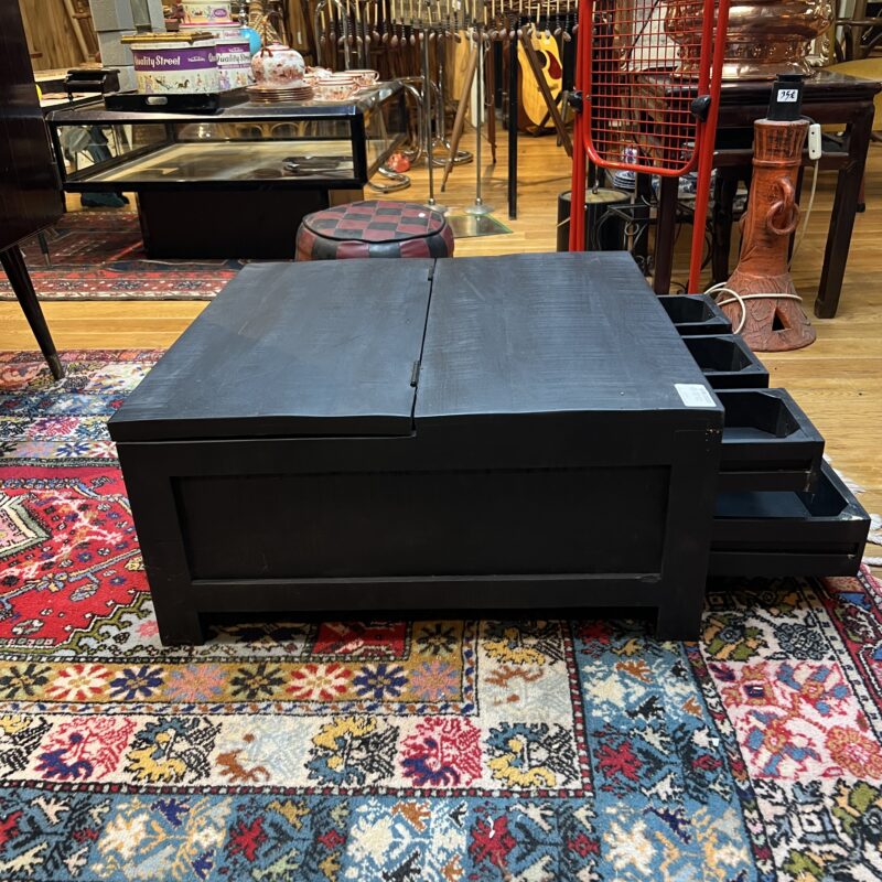 DM Table basse noir bois de manguier