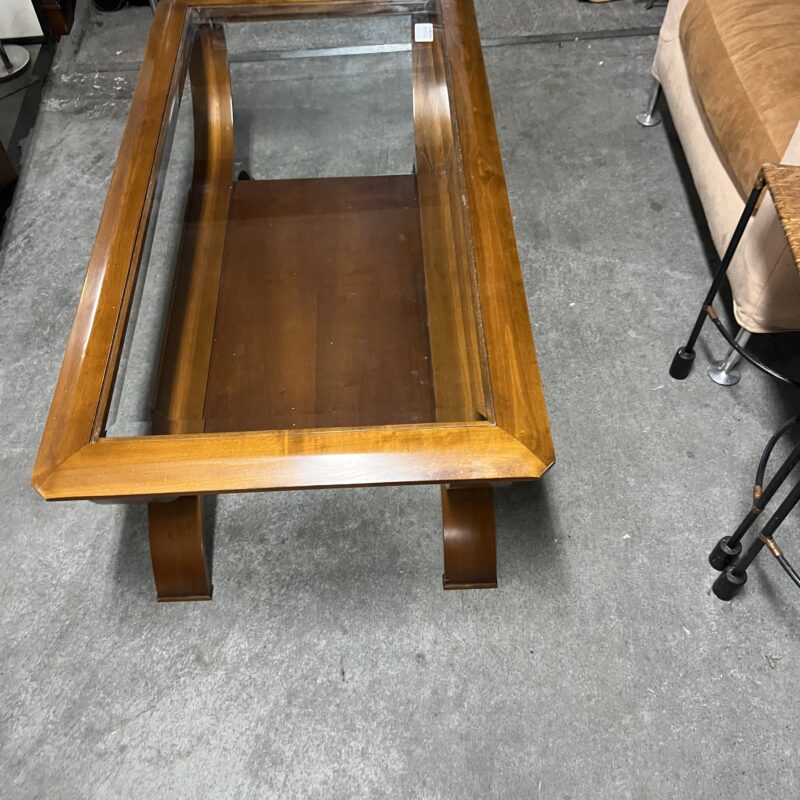 table de salon milieu verre