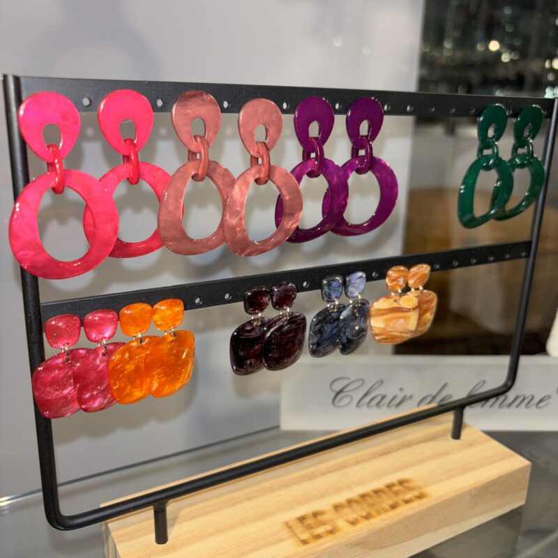 Bijoux. Boucle d’oreille. Clair de femme