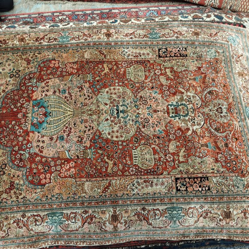 Tapis . Soie