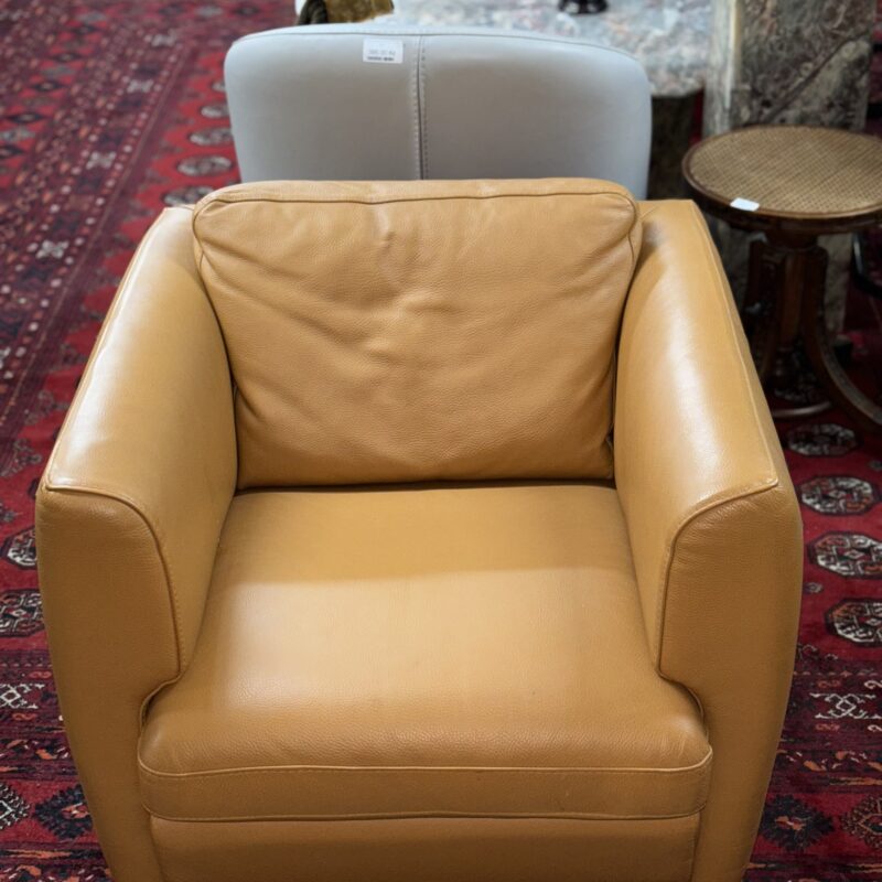 Fauteuil vintage Roche Bobois en cuir