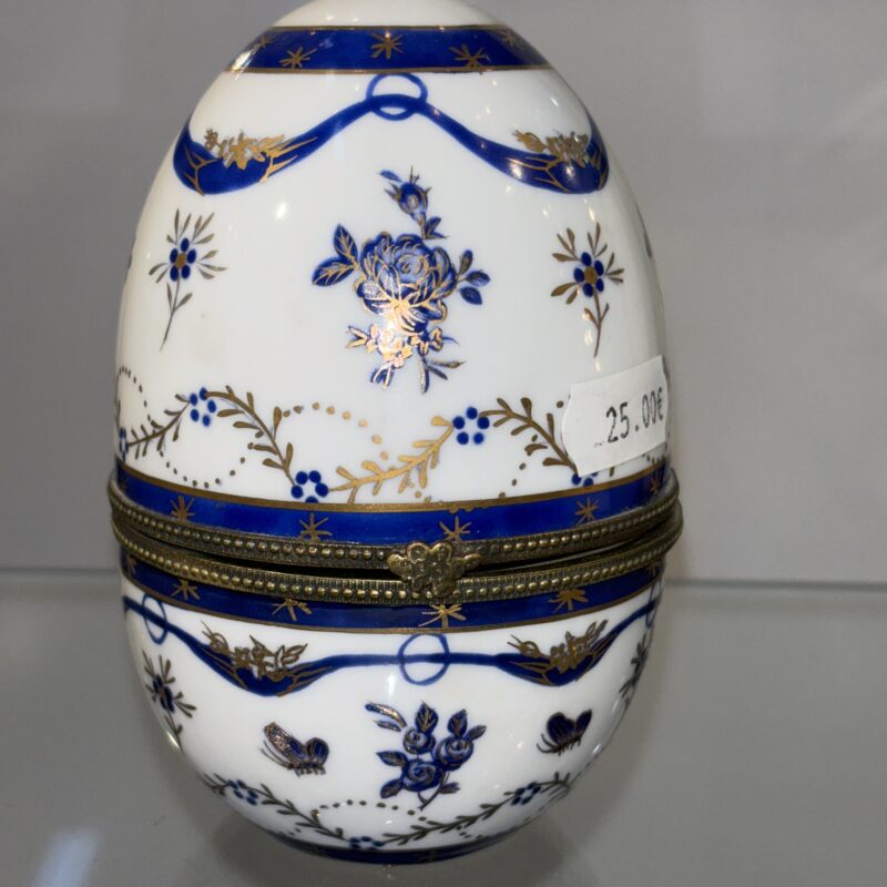 Boite de bijoux d’oeuf en porcelaine