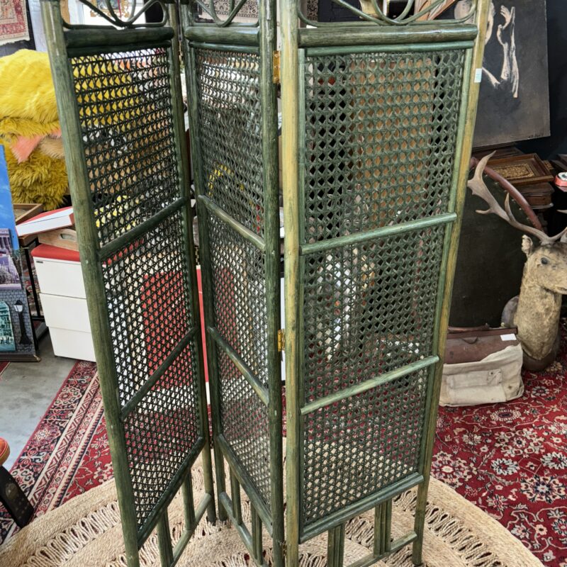 Paravent vintage en bambou