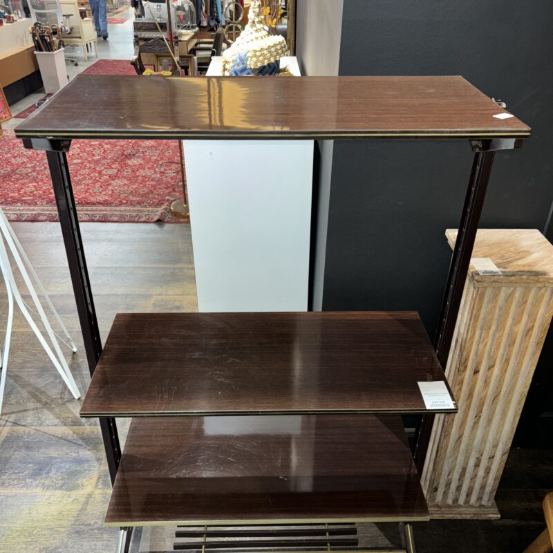 Bibliothèque vintage formica brune