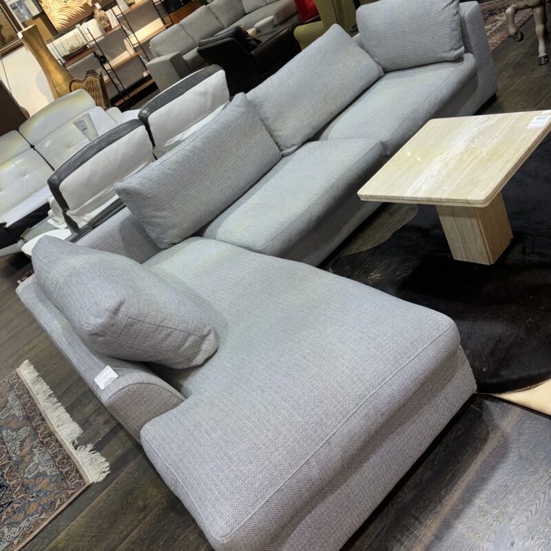 Canapé d'angle gris 3+2