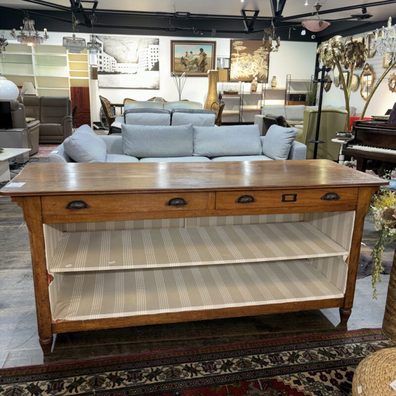 Comptoir 2 tiroirs chéne ancien